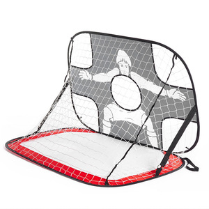 Portería de Fútbol Plegable de Nailon Rojo y Azul ARYDA, Marco de Portería de Juguete Portátil con Rebote, Objetivo de Entrenamiento de Tiro al Aire Libre, Tela de Portería de Fútbol 120x80x80 - Product Image 4