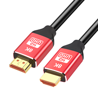 Câble HDMI 8K de haute qualité 3D 2160p 3840p 4K * 2K plaqué or utilisé ordinateur DVD bleu HDTV