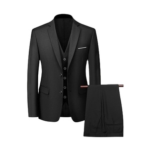 Conjunto de Traje para Hombre de 3 Piezas, Mezcla de Poliéster, para Oficina o Boda, Descuento por Volumen Disponible, Venta al Por Mayor - Product Image 1