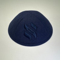 Kippa en lin personnalisée pour le séder de Pessah, personnalisée avec le nom de la famille, kippa de mariage en coton personnalisée, noms de couple brodés, date