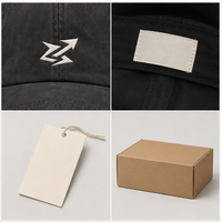 Gorra de 6 Paneles de Sarga de Algodón Sin Estructura, Lista para Exportación, OEM de Fábrica, MOQ Bajo, con Logotipo Personalizado Bordado para Marcas de Streetwear