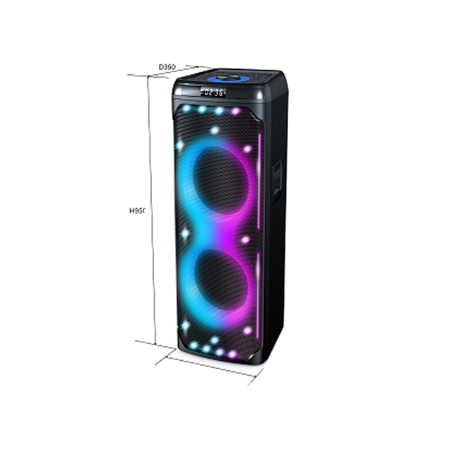 COV Double 10 Inch Professional Speaker Outdoor Activities Sound System BT Wireless Mobile Sound Box Speaker
