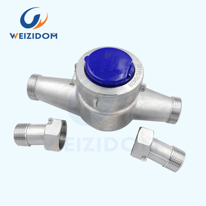 SS304 đa máy bay phản lực đồng hồ nước lạnh với đầu ra xung cho nhà máy Đường - Product Image 6