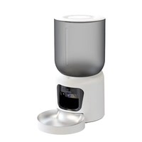 Distributeur de nourriture intelligent pour animaux de compagnie contrôlé par application, 6,5 L, ABS, avec caméra de vision nocturne 3MP, double alimentation, pour l'alimentation des chats et des chiens en intérieur