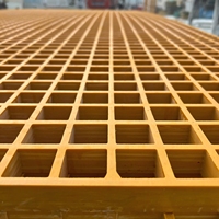 Lantai Grid Fiberglass FRP Tahan Api Yulong YL-FG, Tahan Korosi Kimia Tinggi untuk Fasilitas Industri, Pemotongan OEM
