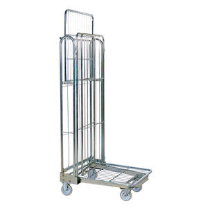 Drie Zijden Nieuwe Stijl Demontabele Logistieke Industriële Opslag Magazijn Staal Opvouwbare Rolwagen - Product Image 1