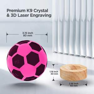 Lámpara <span class=keywords><strong>de</strong></span> bola <span class=keywords><strong>de</strong></span> cristal <span class=keywords><strong>de</strong></span> fútbol 3D con Base LED <span class=keywords><strong>de</strong></span> madera <span class=keywords><strong>de</strong></span> 16 colores, decoración <span class=keywords><strong>de</strong></span> escritorio fresca, regalos para niños, niñas, niños, amigos, Fans, Bola <span class=keywords><strong>de</strong></span> luz nocturna - Product Image 5