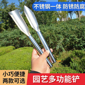 Pala de Jardinería de Acero al Carbono Directa de Fábrica, Forma de Cuchara, Negra, 1.2mm de Grosor, Mango Recto para Excavar Tierra y Cosechar - Product Image 4