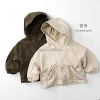 D2790 Manteau veste décontracté coréen en coton 100% pour filles, mode hiver