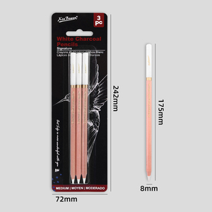 Xin Bowen Art Supplies Professional 3 Pcs <span class=keywords><strong>Set</strong></span> Crayon Fusain Blanc Pour Croquis Art - Product Image 2