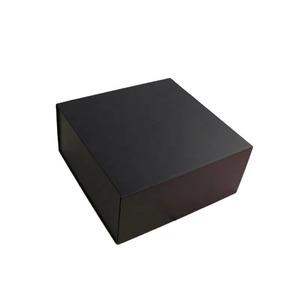 Premium Custom Logo Luxury Matte Black Rigid Paper Cardboard <b>Foldable</b> Empty Magnetic Folding <b>Box</b> - Product Image 2