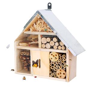 Natural madeira inseto casa estilo clássico abelha ao ar livre e joaninha Hotel pendurado design - Product Image 2