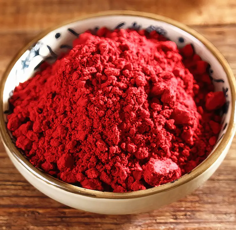 Poudre de levure de riz rouge Coloration rouge Monascus de haute qualité