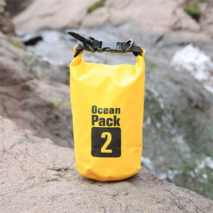 Suministro directo de fábrica 2L Bolsa de cubo impermeable 500D Tela de malla gruesa para deportes de aventura y uso en la playa - Product Image 2