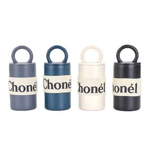 Bouteille d'eau isotherme pour café et sport, personnalisable avec logo, 400 ml, blanc/beige/gris, avec isolation thermique de 12 à 24 heures - Product Image 6