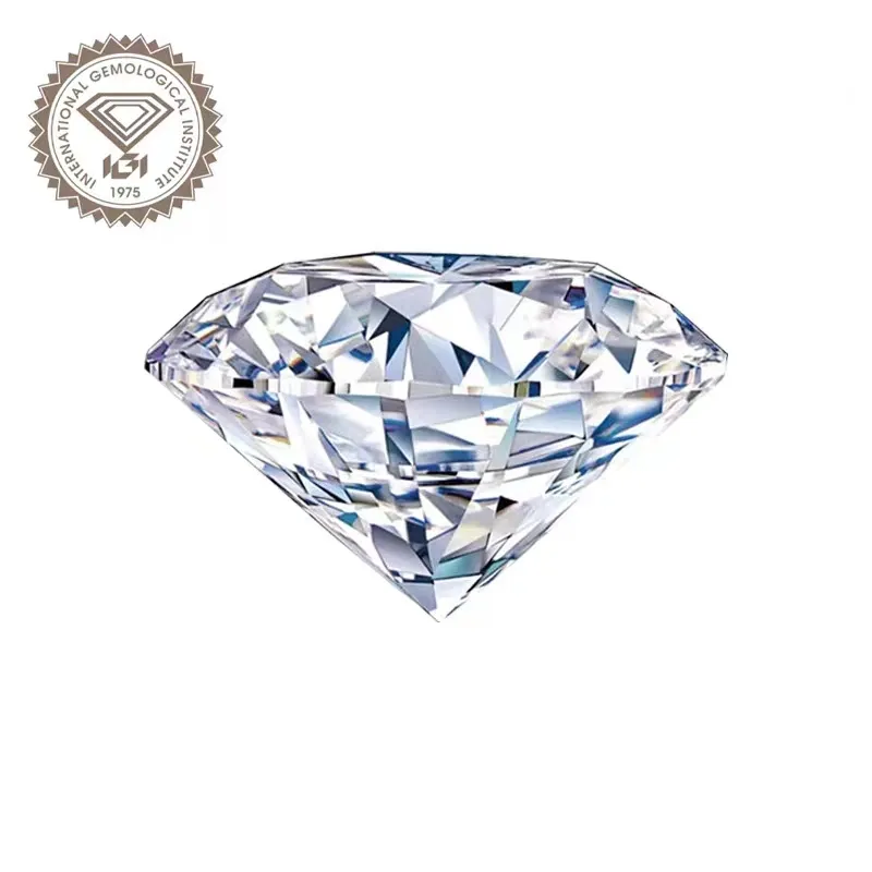 High End Quality IGI Certificate 1 Carat F VS1 Grade CVDHPHT Laboratory Diamond Ring Lab Diamond.