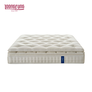 Colchón Híbrido <span class=keywords><strong>de</strong></span> Lujo LOONGFUNG Personalizado, Hecho a Mano, con Resortes Ensacados, Espuma <span class=keywords><strong>de</strong></span> Algas Marinas y Topper, para Hotel/Hogar - Product Image 1