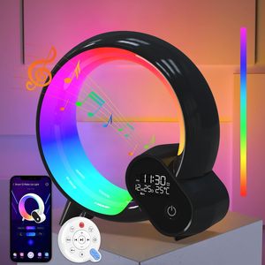 RGB <strong>LED</strong> Desk <strong>Lamp</strong> with White Noise &amp; Alarm Clock - Color-Changing Night Light for Home/Hotel Multi-Scenario Use - Product Image 1
