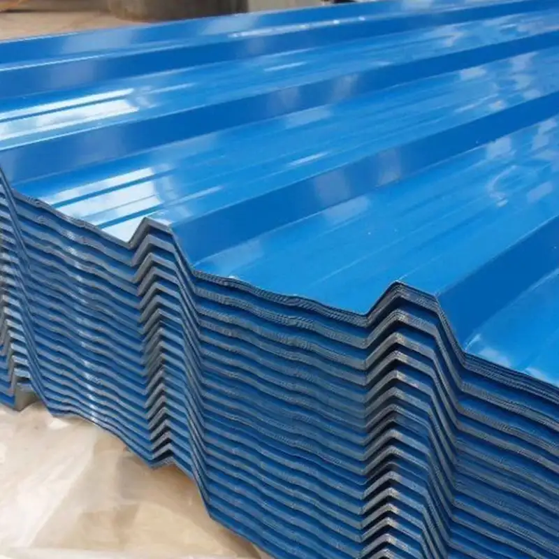 Matériel de Construction en acier de revêtement de Zinc ondulé, application de couleur, vente en gros en chine