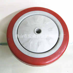 Roue pivotante en PVC de 5 pouces, type à trou de boulon, bande de roulement ferme, résistante à l'usure, capacité de charge élevée, axe simple - Product Image 2