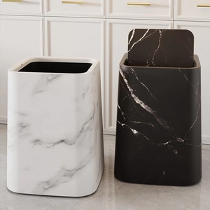 Mới Mở Hàng Đầu Hộ Gia Đình Nhựa Thùng Rác <span class=keywords><strong>Bin</strong></span> Với Đá Cẩm Thạch Mô Hình Cho Nhà Phòng Khách Phòng Tắm-Mới Cho Khách Sạn Homestay - Product Image 2