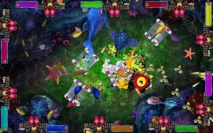 4-10 giocatore 60 + giochi di difficoltà regolabile Arcade tiro pesce Console di <span class=keywords><strong>gioco</strong></span> pesce tavolo tavolo da <span class=keywords><strong>gioco</strong></span> abbinamento macchina da <span class=keywords><strong>pesca</strong></span> - Product Image 4