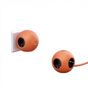 Multiprise à norme européenne la plus vendue sur <span class=keywords><strong>Amazon</strong></span>, design sphérique, multi-prises, chargement USB, conforme aux normes européennes (modèle E31E32) - Product Image 1