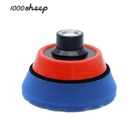 Tampon de polissage hexagonal bleu de 3 pouces en gros pour polisseuse rotative