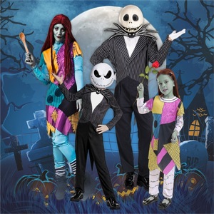 Costume de Jack Skellington de L'Étrange Noël de Monsieur Jack pour adulte unisexe, tenue de fête d'Halloween - Product Image 1