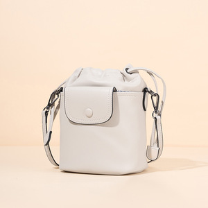 Luxury Genuine Leather Women's <b>Shoulder</b> <b>Bags</b> Fashion Bucket Crossbody <b>Bag</b> Drawstring <b>Shoulder</b> Women's <b>Bags</b> Wholesale Products - Product Image 1