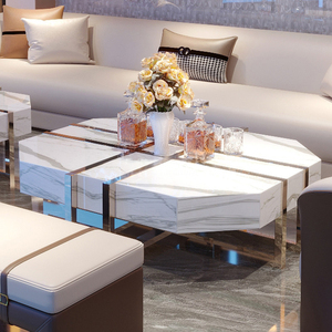 Table basse de <span class=keywords><strong>bar</strong></span> KTV Karaoké LED moderne de luxe, en verre trempé, personnalisable en taille et couleur, avec structure en métal et acier inoxydable, petite table de <span class=keywords><strong>bar</strong></span> - Product Image 1
