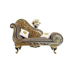 Magnífico sofá italiano para bodas, juego de sofás tallados de diseño, nuevo sofá de madera tallada en metal a precio de fábrica en Australia. - Product Image 1
