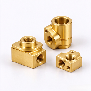 Accesorios de Latón y Aluminio Fresados por CNC, Carcasa de Válvula Multipuerto y Soporte de Montaje, Servicio OEM Basado en Dibujos del Cliente - Product Image 2