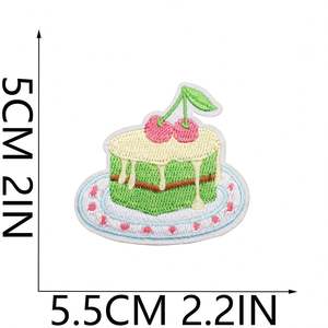 Parches Bordados Termoadhesivos de Postres Gourmet: Tiramisú, Pasteles, Donuts y Helados - Product Image 3