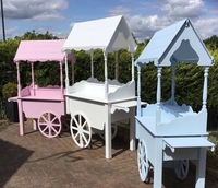 Carrito de Bar con Ruedas de Carruaje de Cenicienta de Gran Venta Exhibidor de Carro de Dulces para Decoración de Eventos y Fiestas de Bodas