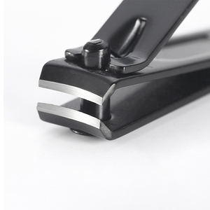 Coupe-ongles noir en acier inoxydable, pince à ongles épaisse pour les orteils et les doigts, outil professionnel de manucure, coupe-ongles pour salon de beauté - Product Image 2