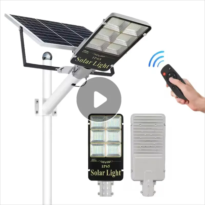 Power Dream Hot Selling 100W 200W 300W Solar Street Light Led Lights Lamp Outdoor Garden Solar Lighting Ip67 With Remote Control