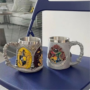 <span class=keywords><strong>Tazza</strong></span> da Birra in Acciaio Inossidabile Stile Britannico per Souvenir Cinematografico, Regalo per Badge Accademico - Product Image 3