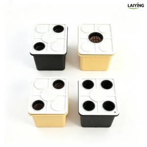 Soilless Dutch Bucket System for Eggplant Black <strong>Hydroponic</strong> Bucket 1 Set for <strong>Peppers</strong> With Top Drip Kit Drainage - Product Image 5
