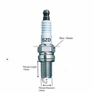 FR7DC + K7RTC K6RTC อะไหล่เครื่องยนต์รถใหม่หัวเทียนนิกเกิลสำหรับมาสด้าที่นั่งพอดีกับรุ่นบรรจุแบรนด์ - Product Image 6