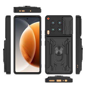 360 soporte de anillo ranura para tarjeta contraportada a prueba de golpes Mgantic Car Mount Phone Case para Tecno Camon <span class=keywords><strong>30</strong></span> 40 Pro 4G 5G contraportada - Product Image 4