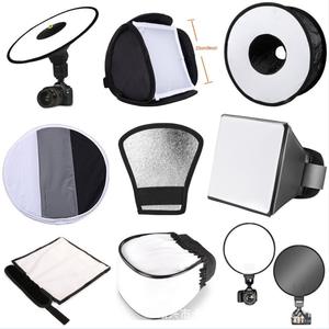 Réflecteur argenté conique pour flash et diffuseur d'appareil photo avec sac de rangement pour éclairage photographique - Product Image 5