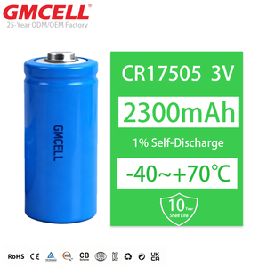 แบตเตอรี่ Li/MnO2 A รุ่น CR17505 3V 2300mAh แบบทรงกระบอก สำหรับอุปกรณ์อุตสาหกรรม แบตเตอรี่ทนอุณหภูมิสูง - Product Image 1