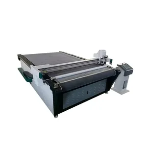Auto `loading fabric edge sealing machine flatbed cutting machine shimmer chiffon fabric flatbed cutter With high precision