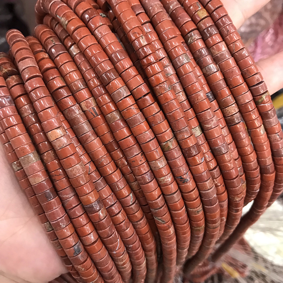 Cute Natural Wheel Spacers with Right-angle 3*6mm Crystal Natural Stone Loose Beads Wholesale for Jewelry Making