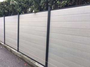 Panneaux WPC multicolores imperméables XINDAI, clôture d'intimité extérieure, barrière de <span class=keywords><strong>jardin</strong></span>, décoration murale extérieure - Product Image 1