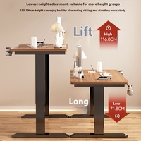 Table élévatrice électrique intelligente au design moderne Bureau d'ordinateur en bois massif pour l'apprentissage à domicile et le travail de bureau pour établi de sport électronique