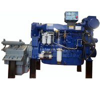 Offre Spéciale bas prix chinois démarrage électrique pêche cargo bateau intérieur 400hp moteur marin WD12 avec boîte de vitesses