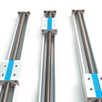 Mini rail linéaire, micro-guidage, actionneur en aluminium, vis à billes motorisée, glissière avec course de 50 à 500 mm et capacité de charge de 3 kg