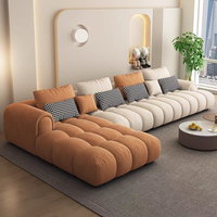 Canapé modulaire en tissu blanc de luxe italien, combinaison 1 2 3 places, meubles de salon, canapé d'angle en forme de L